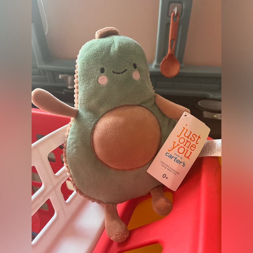 Avocado baby plush toy